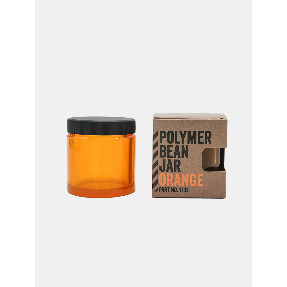 Comandante Plastic Jar, 1.41 oz. 40 Grams - Orange
