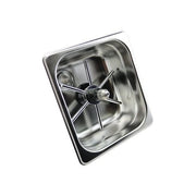 Rhino Coffee Gear RHPR150-S Stainless Steel Pitcher Rinser, 6 7/8" Wide, Silver