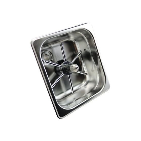 Rhino Coffee Gear RHPR150-S Stainless Steel Pitcher Rinser, 6 7/8" Wide, Silver