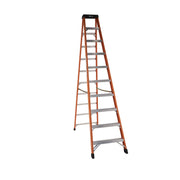 Bauer Ladders Fiberglass Step Ladder, 300 lb. Capacity, Orange - 10 120"