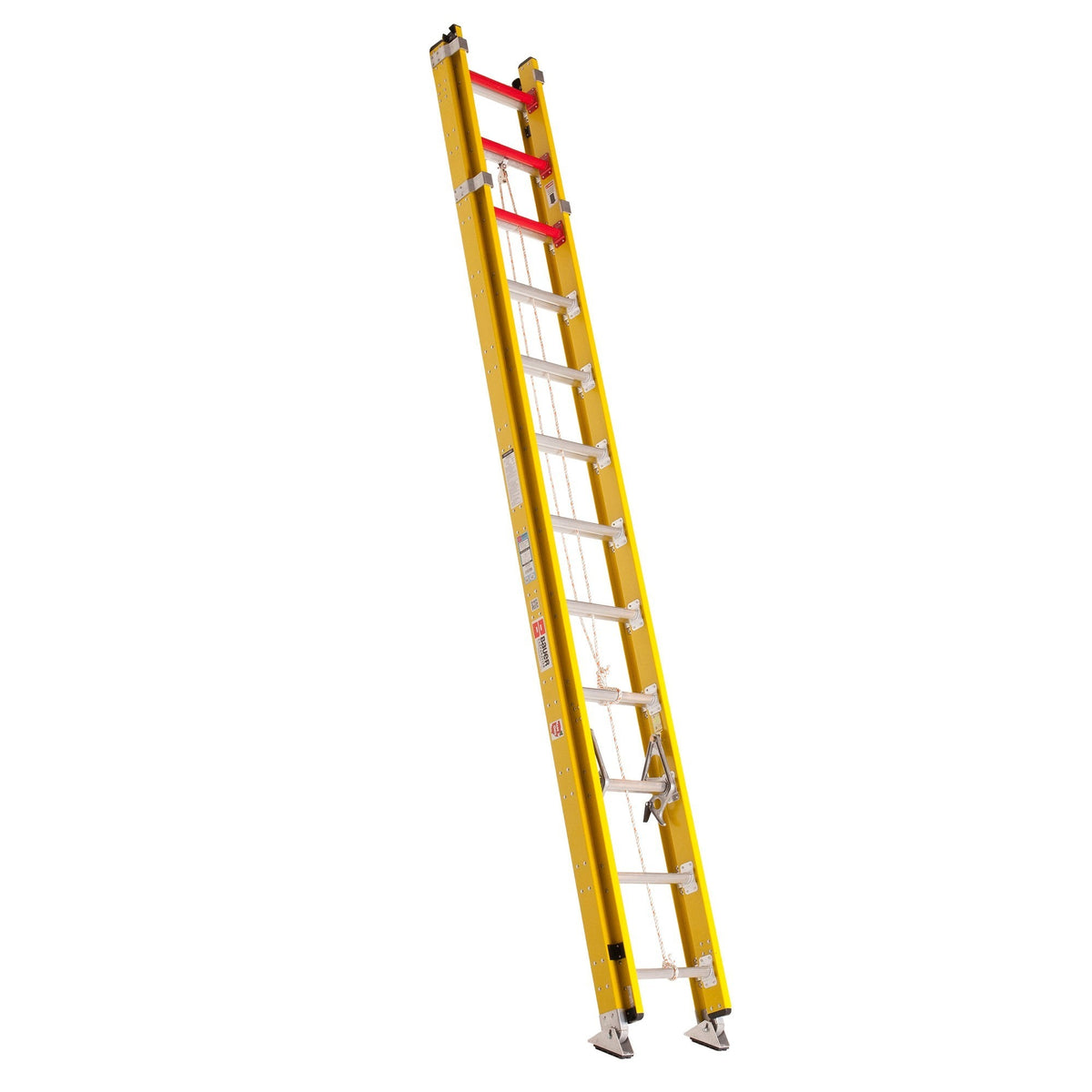 Bauer Ladders Fiberglass Extension Ladder, Yellow - 24'
