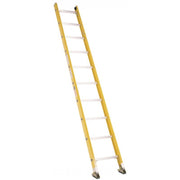 Bauer Ladders Fiberglass Straight Ladder, 300 lb. Capacity, Yellow - 10'