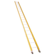 Bauer Ladders Fiberglass Straight Ladder, 300 lb. Capacity, Yellow - 16'