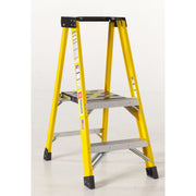 Bauer Ladders Fiberglass Platform Ladder, Yellow - photo 2