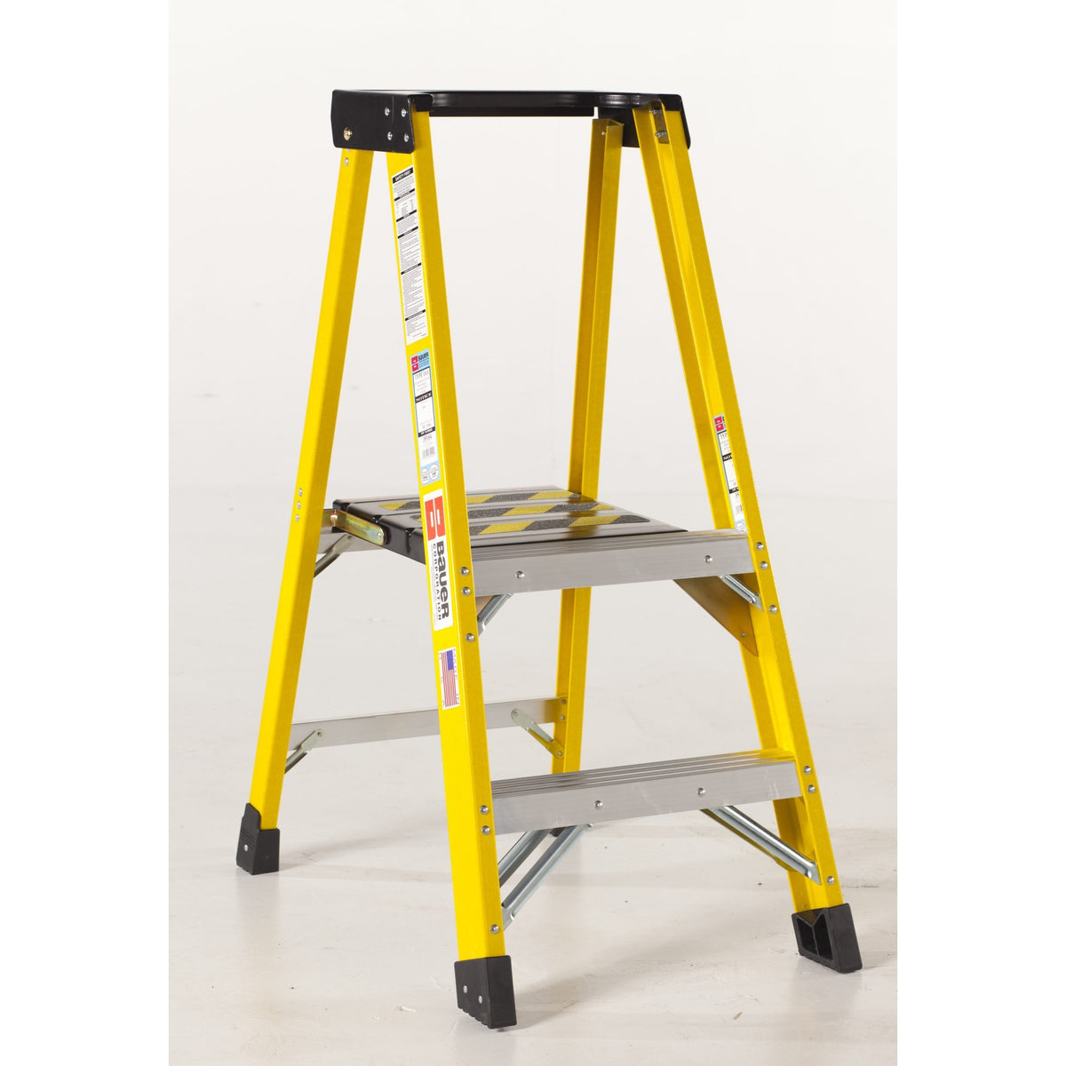 Bauer Ladders Fiberglass Platform Ladder, Yellow - photo 2