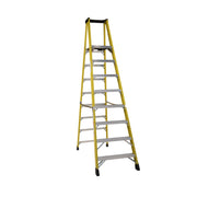 Bauer Ladders Fiberglass Platform Ladder, Yellow - 10'
