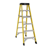 Bauer Ladders Fiberglass Step Ladder, Yellow - 6 72 inches