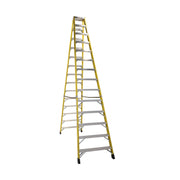 Bauer Ladders Fiberglass Step Ladder, Yellow - 14 168"