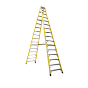 Bauer Ladders Fiberglass Step Ladder, Yellow - 16 192"