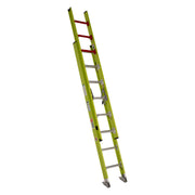Bauer Ladders Fiberglass Extension Ladder, 375 lb. Capacity, Yellow - photo 2