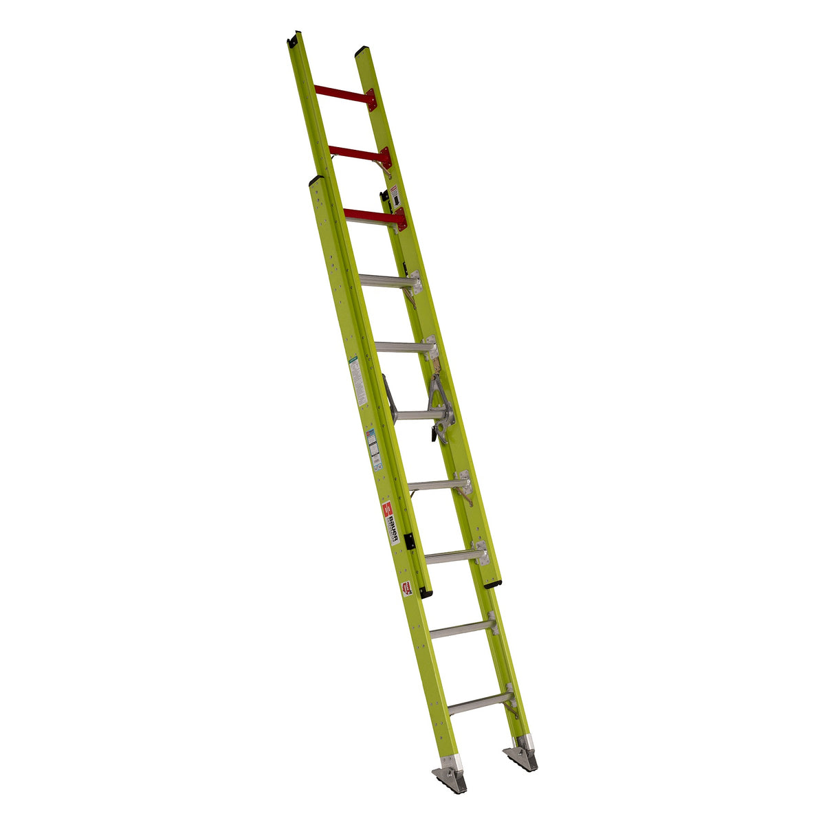 Bauer Ladders Fiberglass Extension Ladder, 375 lb. Capacity, Yellow - photo 2