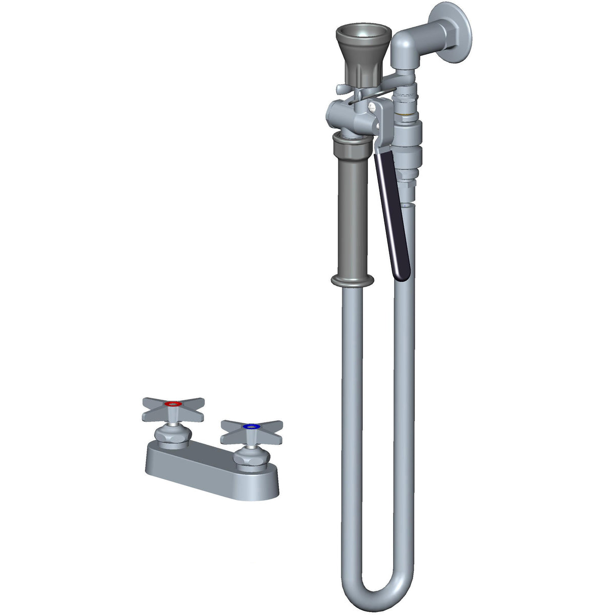 Chicago Faucet Company 524-VBABCP Brass Pre-Rinse Faucet - Default Title