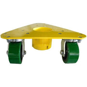 Bond Caster & Wheel Corp 5500 Cup Dolly, 23" x 29", Yellow - 3500 Poly Cast EZ