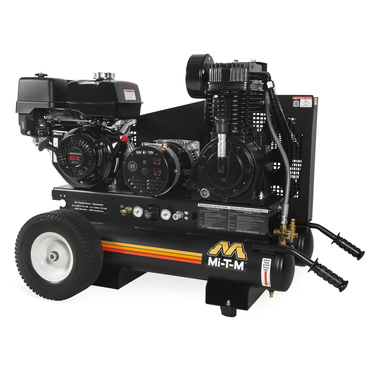 Mi-T-M Corporation AG2-PH13-08M1 Steel Portable Generator, 28" x 52" - Default Title