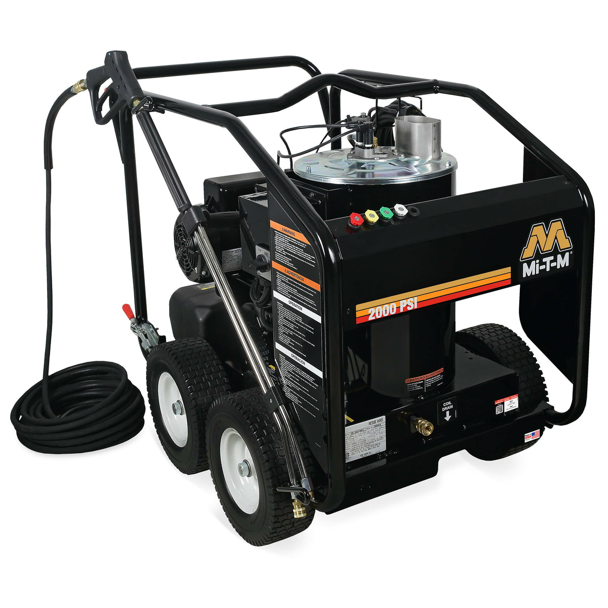 Mi-T-M Corporation HSE Steel Pressure Washer, 29 1/2" x 43" - 230V
