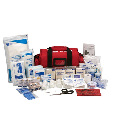 First Aid Only 520-FR Nylon First Aid Kit, 7 1/2" x 16", Red - Default Title