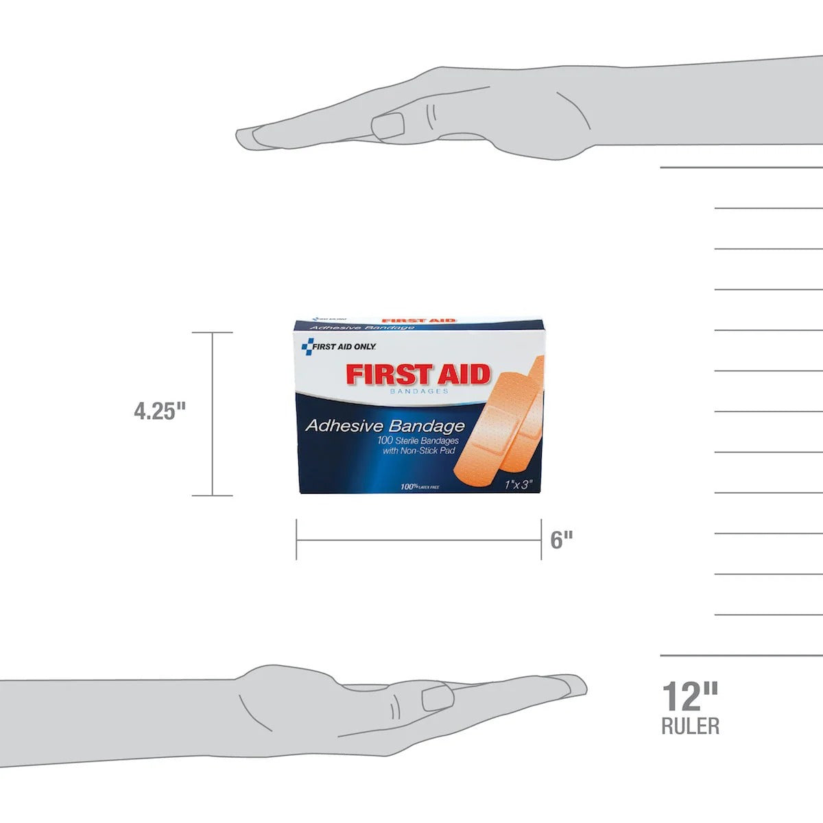 First Aid Only Plastic Bandage, 1" x 3" - photo 3