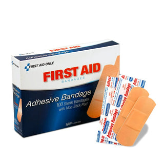 First Aid Only Plastic Bandage, 1" x 3" - 100/Box