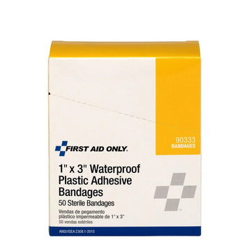 First Aid Only 90333-020 Bandage, 1" x 3", 50/Box - Default Title