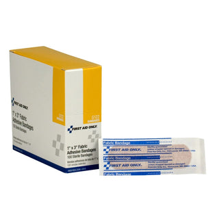 First Aid Only Fabric Bandage, 1" x 3" - 100/Box