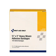 First Aid Only Fabric Bandage, 3/4" x 3" - 100/Box