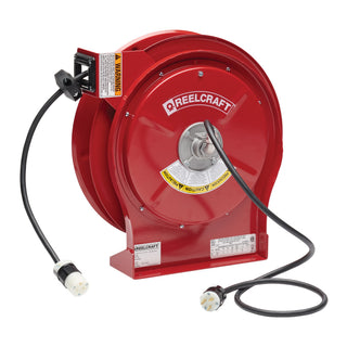Reelcraft Industries L 5550 123 3A Powder Coated Steel Cord Reel, 10 1/2" x 17 5/8", 125V - Default Title