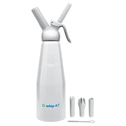 Whip-It DC-Elem Element Aluminum Whipper, 4" Wide, Silver - 1 Liter