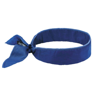 Ergodyne Cotton Cooling Bandana, One Size Fits Most - Black