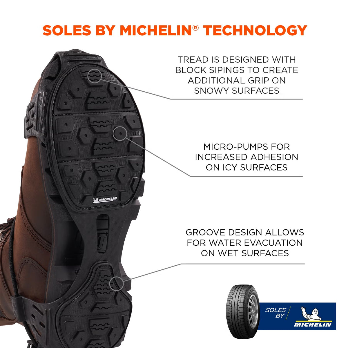Ergodyne Rubber Traction Device, Black - M
