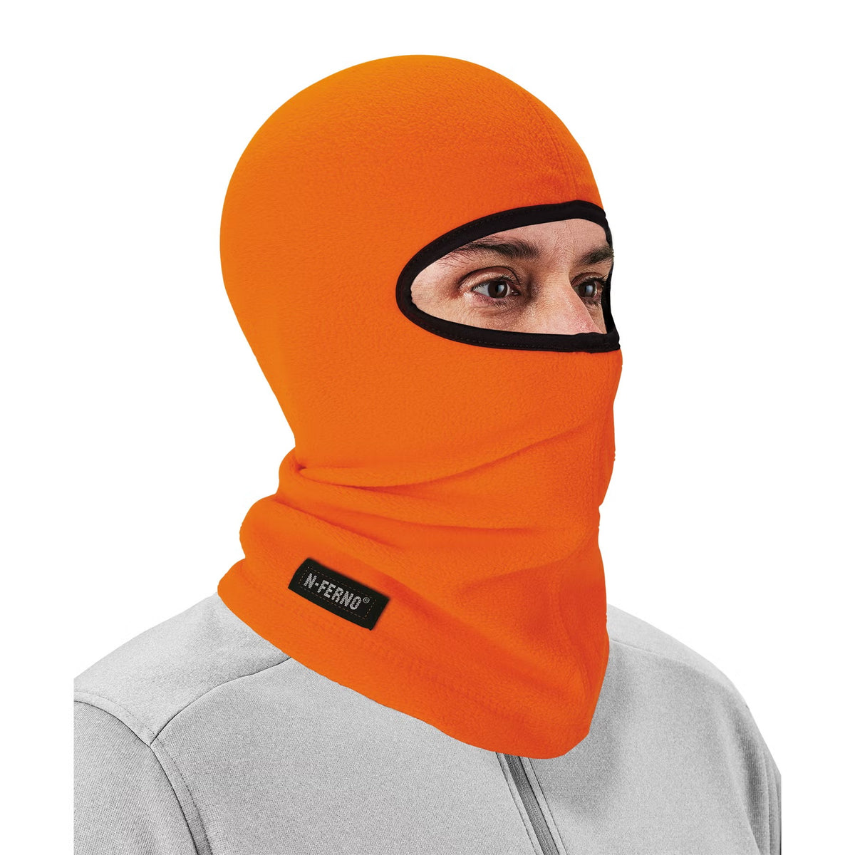 Ergodyne Fleece Face Mask, One Size Fits Most - Orange