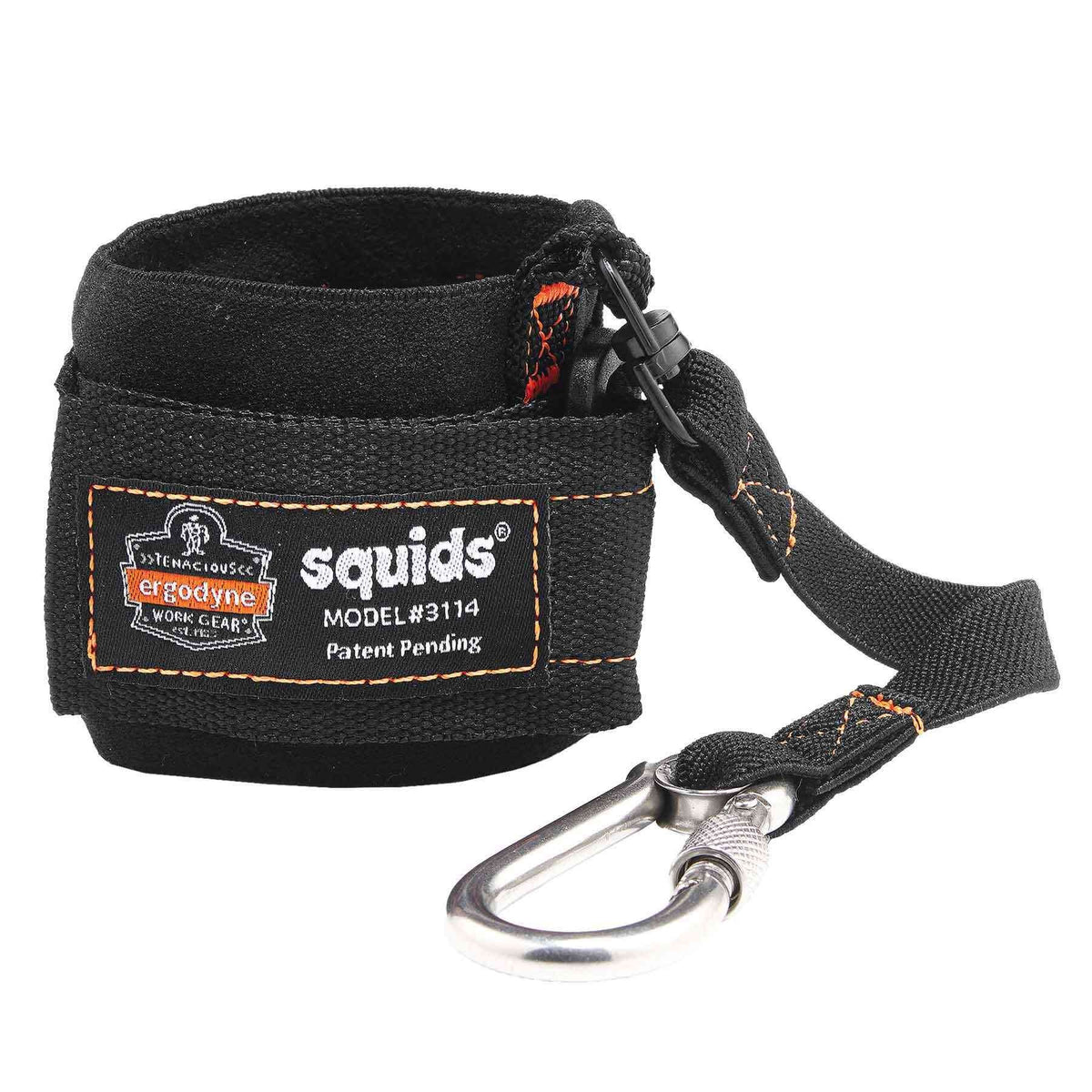 Ergodyne Lanyard, 3 lb. Capacity, Black - 3114 Carabiner