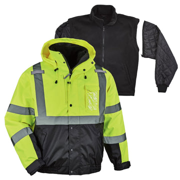 Ergodyne Bomber Jacket, Green - 2XL