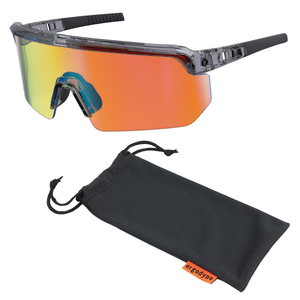 Ergodyne Safety Glass - Clear Smoke Orange