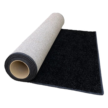 Floor Exp. PCR Polyester Carpet Runner, 3' x 25' - Black