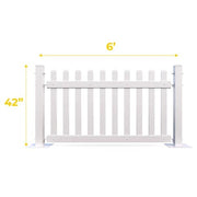 Mod-Fence Fence Kit, 11 3/4" Wide, White - 120'