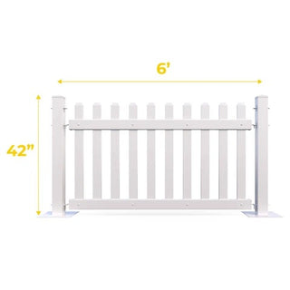 Mod-Fence Fence Kit, 11 3/4" Wide, White - 60'
