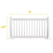Mod-Fence Fence Kit, 11 3/4" Wide, White - 60'