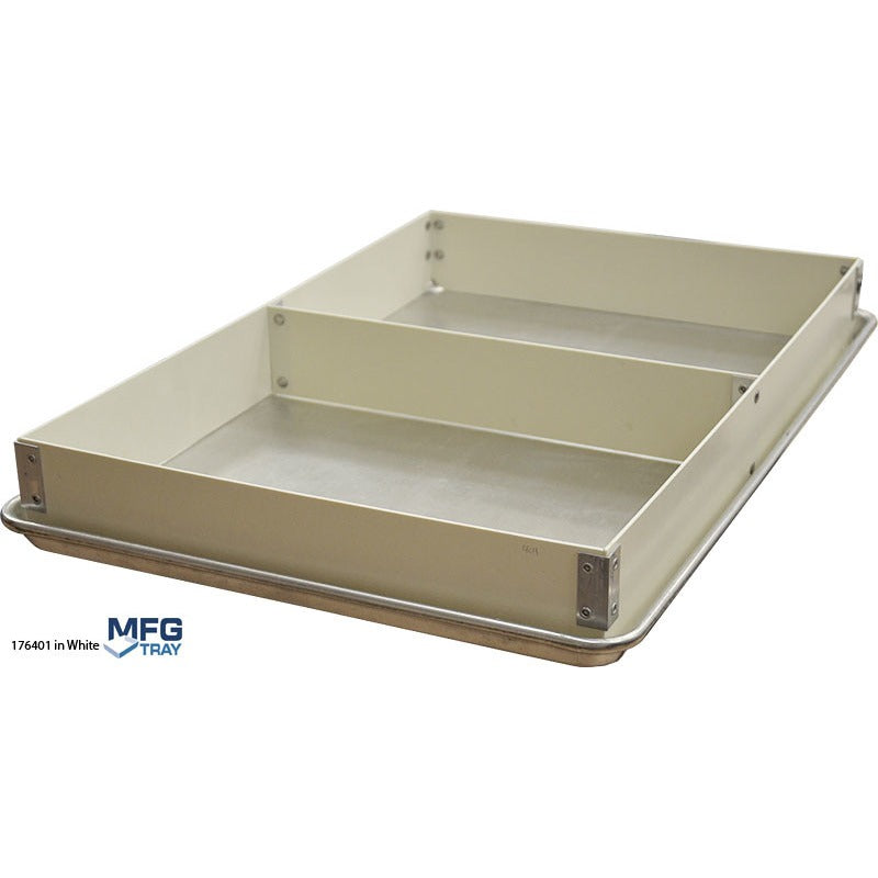MFG Tray Fiberglass Divided Lengthwise, Full Size - 3"