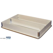 MFG Tray Fiberglass Divided Lengthwise, Full Size - 4"