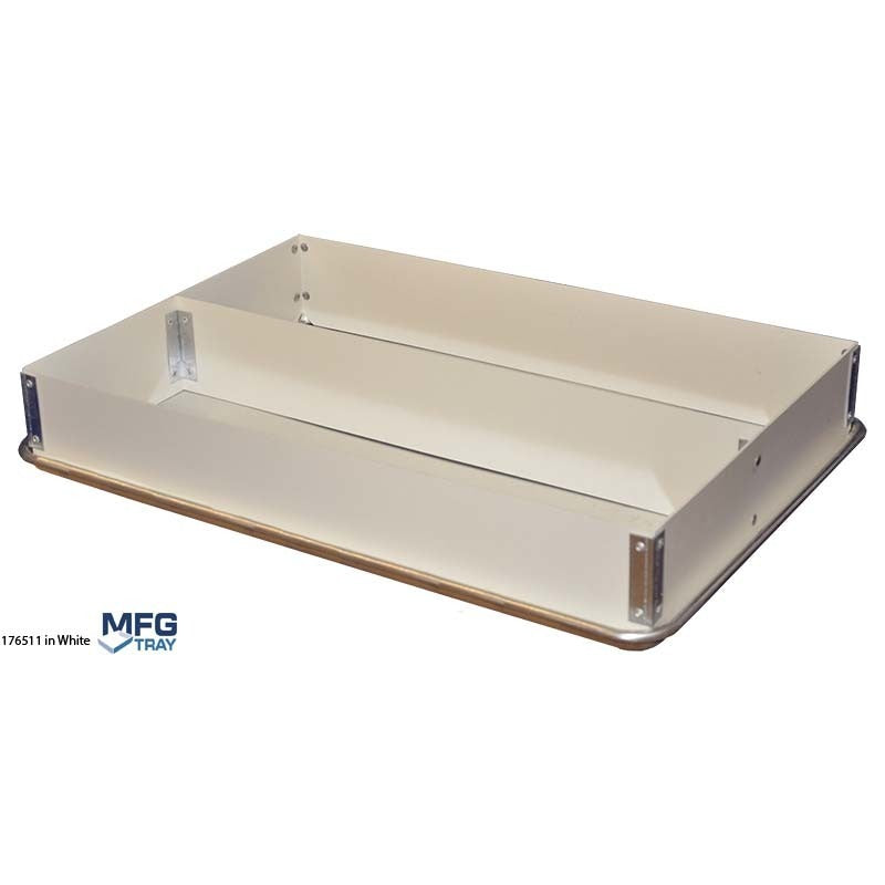 MFG Tray Fiberglass Divided Lengthwise, Full Size - 4"