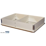 MFG Tray Fiberglass Divided Lengthwise, Full Size - 5"
