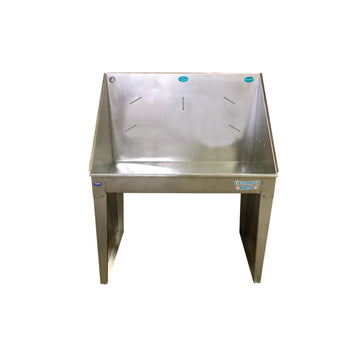 Groomer's Best, Inc. Stainless Steel Bathing Tub, 55" High, Silver