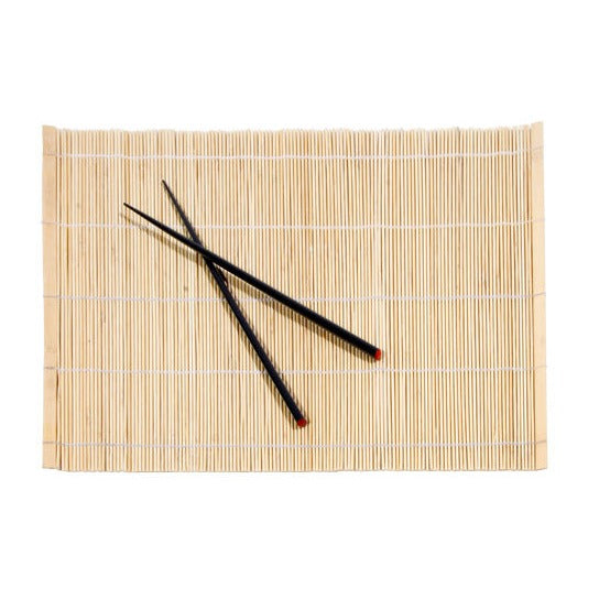 Town 34253 Bamboo Placemat, 12" x 18", Brown, 4/Set - Default Title
