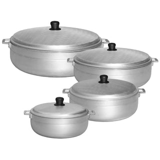 Town 34318 Cast Aluminum Pot, 18.5 qt., Silver - Default Title
