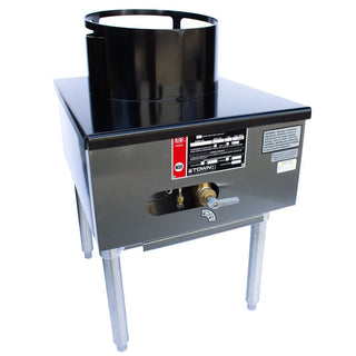 Town SR-24-M-SS Wok Range, 19" Wide - Liquid Propane