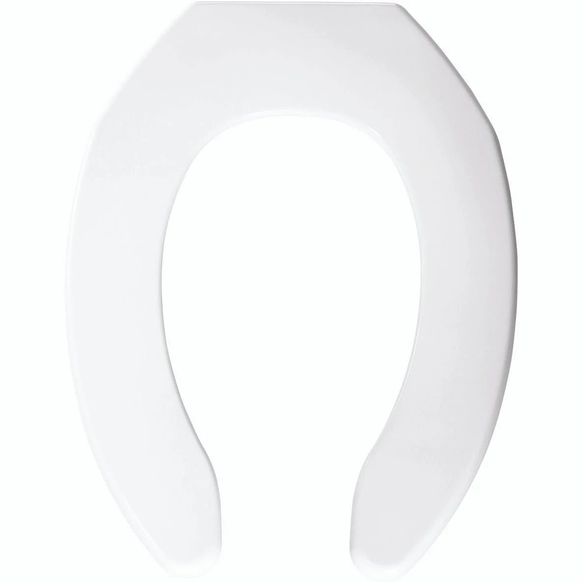 Bemis 1055 000 Plastic Toilet Seat, 14 7/16" Wide, White - Default Title