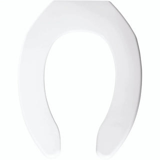 Bemis 1055 000 Plastic Toilet Seat, 14 7/16" Wide, White - Default Title