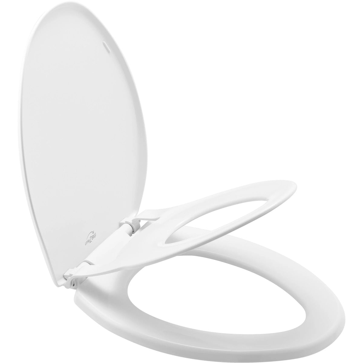Bemis 881SLOW Plastic Toilet Seat, 14 3/8" Wide, White - Default Title