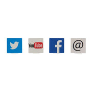 United Visual Products, Inc. Tab Set, 4 Pieces, Assorted - 1 1/2" 1 1/2"