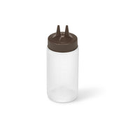Vollrath 2316 Traex Color-Mate Polyethylene Squeeze Bottle, 16 oz. - Brown Clear